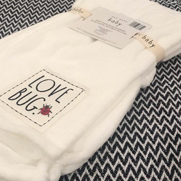 🐞 Rae Dunn LOVE BUG Baby Blanket. - Picture 5 of 5